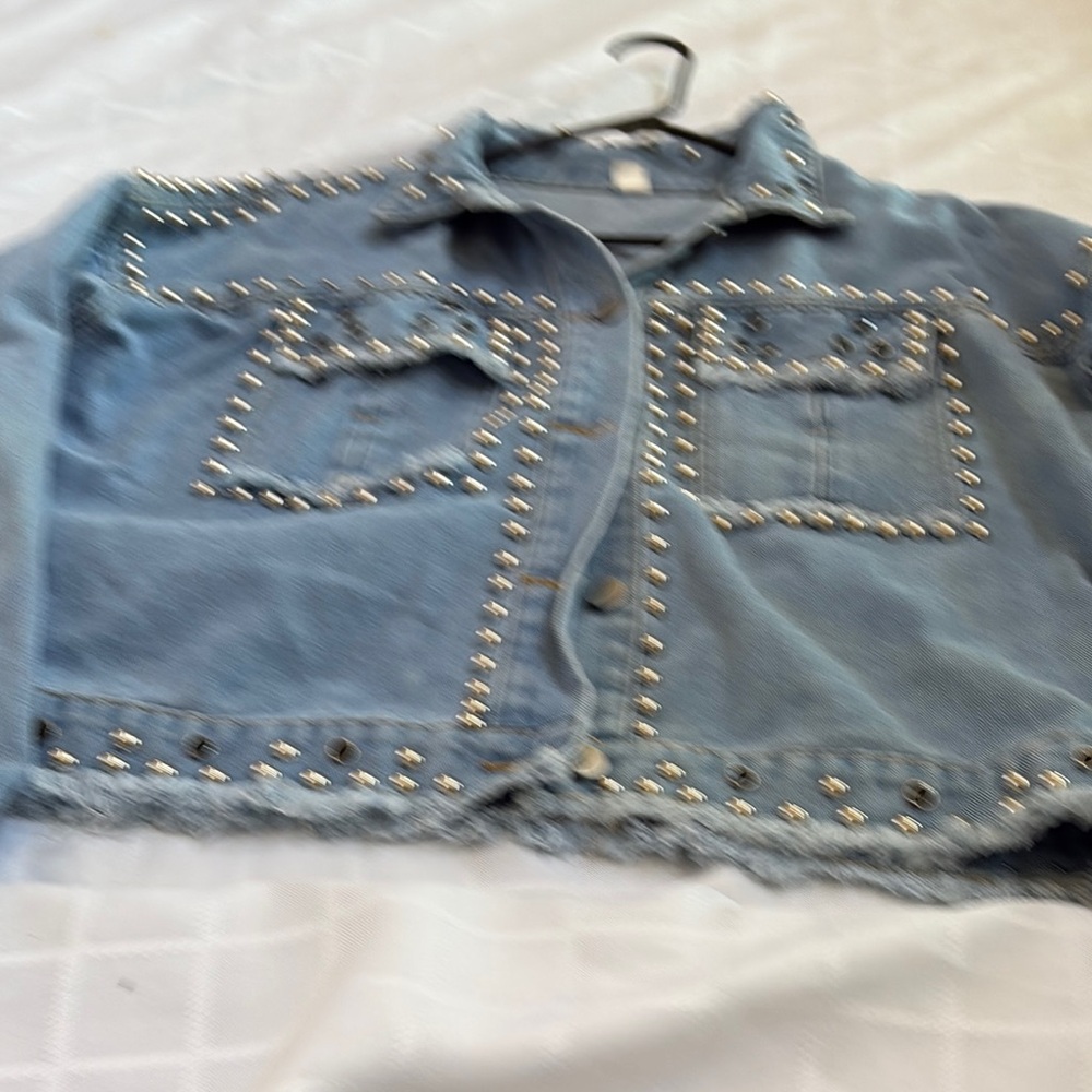 Studded Blue Jean Jacket